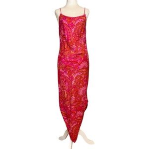 MODA Vintage‎ Made in India Parsley Print Midi Dress. Size 4